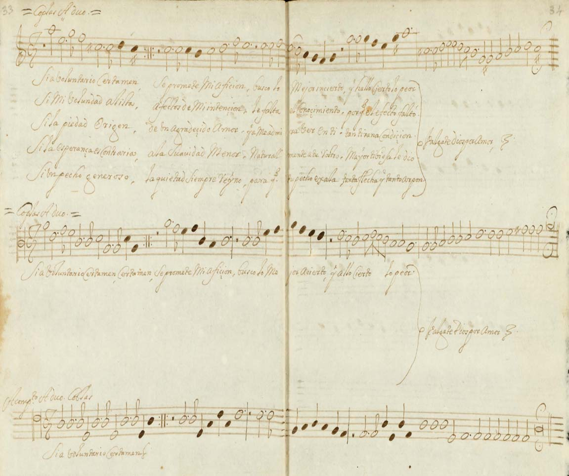 7 Cancionero Poético-Musical de Verdú (CPMV) 15. «Válgate, Dios, por amor!». A 4. Coplas a dúo Música: ANÓNIMO. Letra: ANÓNIMO Barcelona. Biblioteca de Catalunya, M. 1637-I/13, pp.