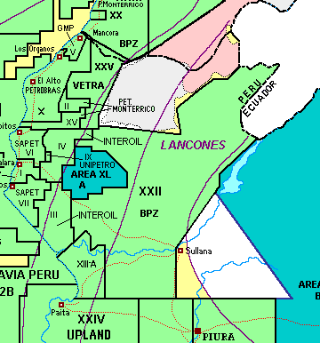 Area Utilizada en un Lote en Exploración (ha) Lote Región Área de Contrato Área Utilizada (%) XXII Piura 369,043 140 0.