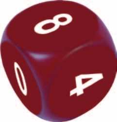 LOS DADOS Cada contrincante juega con dos dados en forma de poliedro regular de seis caras, denominados dado-balón y dado-jugador.