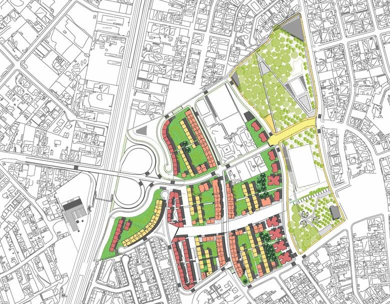 La Victoria Plan de vivienda de interés social y público o Propiedad: 138.000 m 2, incluye 7 bloques de viviendas, o Todo estudio de red de urbanización aprobados en 2014.