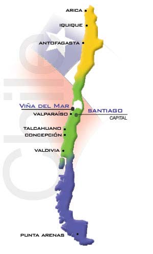 CHILE: Pasaporte (sin visa) vigente. Documento Nacional de Identidad vigente.