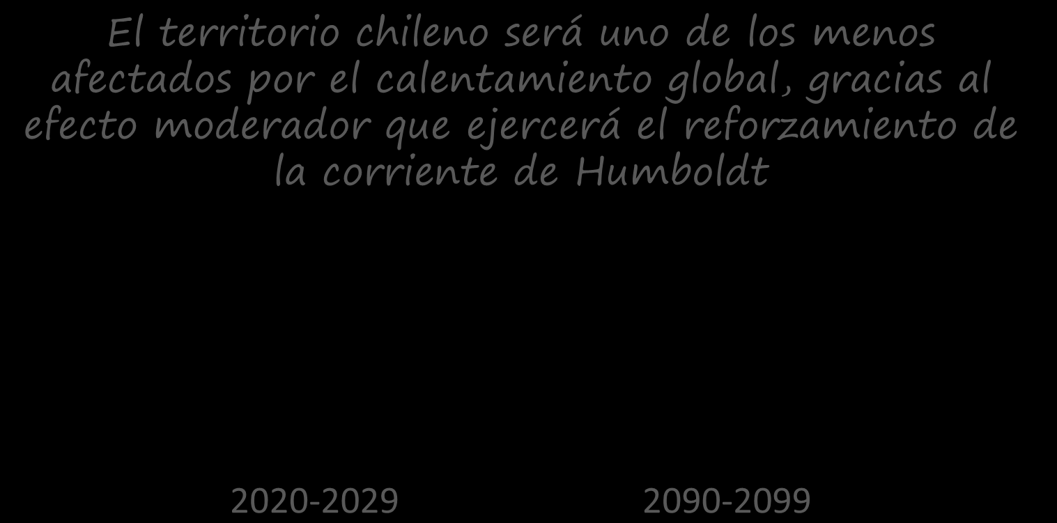 de Humboldt El territorio chileno podría ser uno de los menos afectados por el