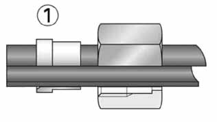 Instrucciones de montaje Montaje de las piezas de unión de 24 a 37 para uniones de rosca según ISO 8434-1 1.