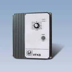 CONVERTIDORES DE FRECUENCIA VFKB IP65 Convertidores de frecuencia Para motores trifásicos de 0.37 a 4kW. Caja de aluminio IP65. Fácil utilización (no requiere programador).