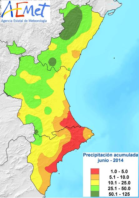 Imagen 2: Mapas de precipitación acumulada y clasificación pluviométrica del mes de junio en la