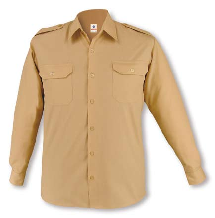 Prendas multifunción Camisas 530 CAMISA UNIFORME MANGA LARGA Camisa tipo uniforme. Dos bolsillos con botón. Galoneras en hombros con botón. Puño con botón.