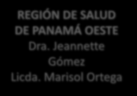 OESTE Dra. Jeannette Gómez Licda.