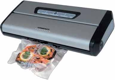 Vacio-Press Compact consigue mayor ausencia de oxígeno triplicando la duración normal de los alimentos en refrigerador o congelador.