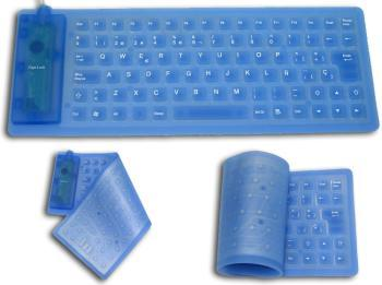 TECLADO FLEXIBLE Teclado flexible: Estos teclados son de plástico suave o silicona que se puede doblar sobre sí mismo.
