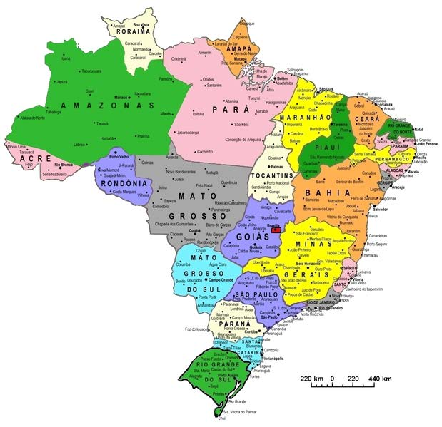 Brasil: cada Estado es una