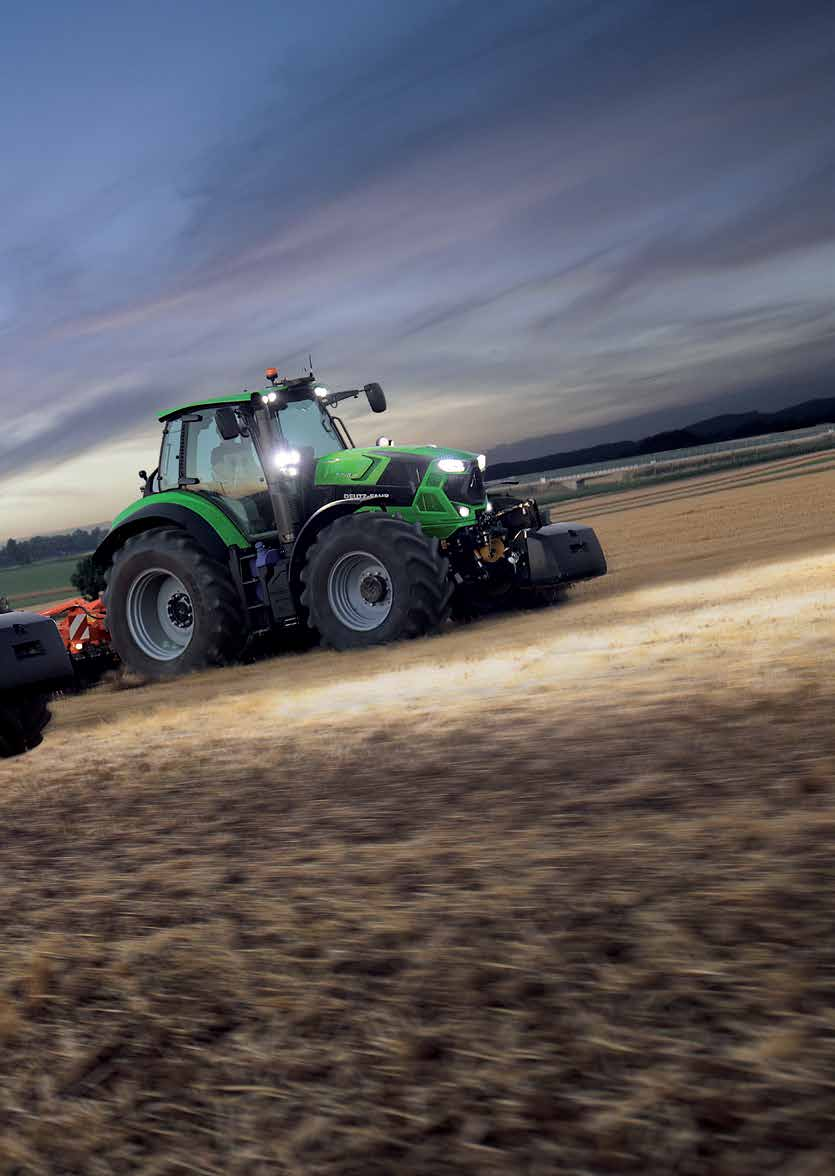 TRACTORES La extensa gama de tractores DEUTZ-FAHR incluye modelos con potencias que van desde los 35 a los 340 CV, para