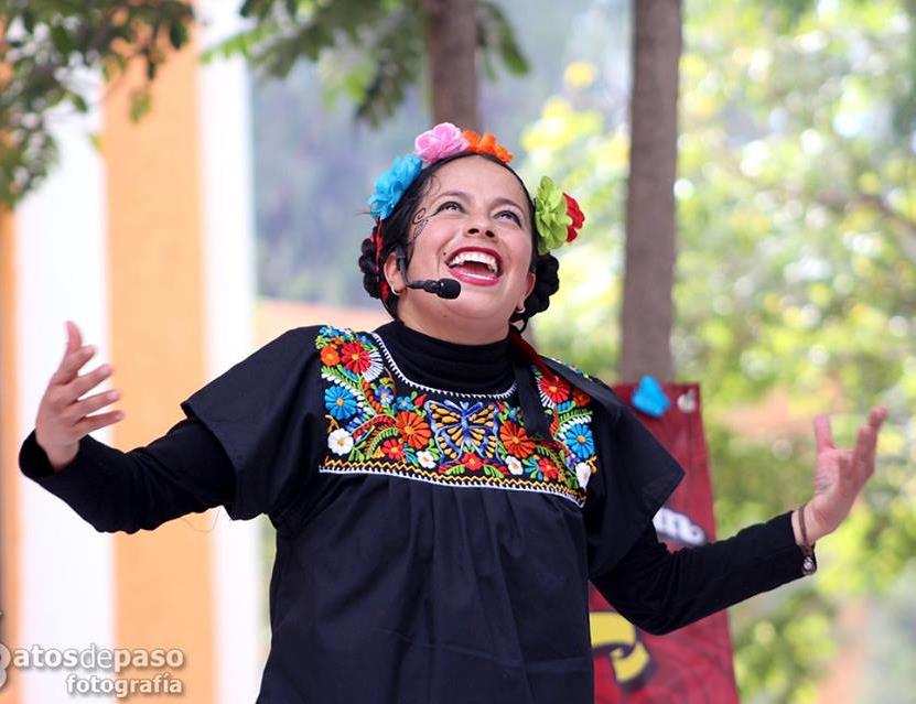 Puebla: Gala Ronquillo Narradora al rescate de las Leyendas, las risas y la creatividad de chicos y grandes.