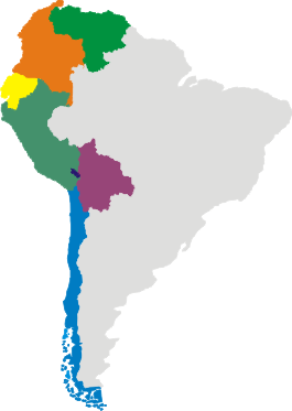 Población de los países andinos - 2015 País Población % Bolivia