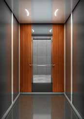 El ascensor unifica el diseño y la funcionalidad y hace que los pasajeros se sientan cómodos y