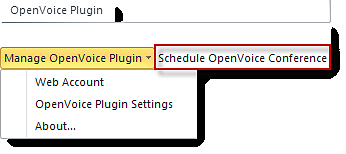 Programación de conferencias con el plugin de OpenVoice para Outlook Ahora, las conferencias de OpenVoice se pueden programar desde Microsoft