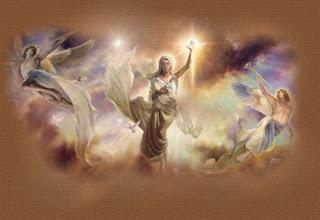 judeo-cristiana llama ángeles, se basa en textos religiosos antiguos, obras de arte, etc.