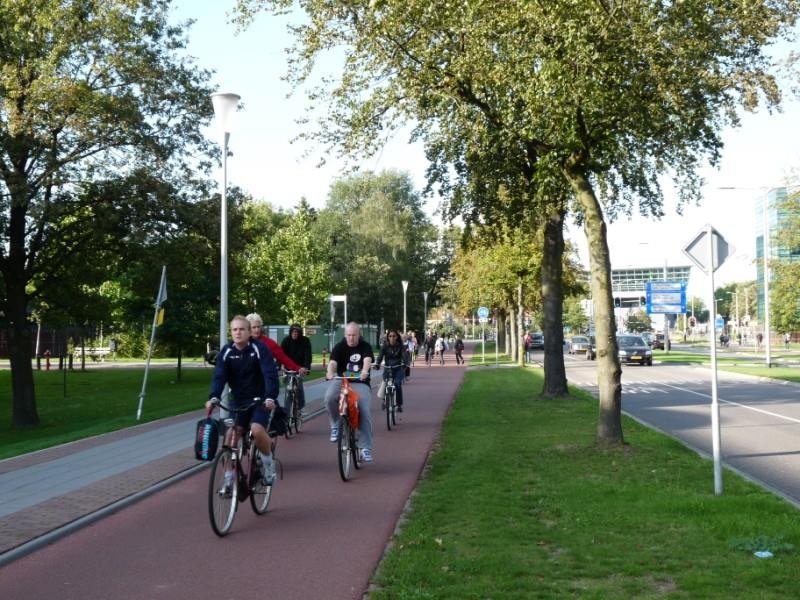 Nijmegen Ciclovia unidireccional con