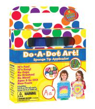 MEDIDAS: 74 ml. Set de 4 marcadores de punta redonda y ancha con pintura para hacer puntos en distintos colores. Lavable.