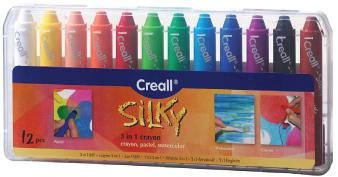 Se pueden utilizar como crayones, como lápices pasteles graso mezclando colores y con agua y un pincel. EDAD: + 4 años.