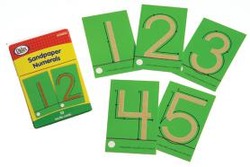 ID 1331774 SET DE PRE-ESCRITURA NÚMEROS CON SENTIDO DIRECCIONAL Set de cartas con números táctiles para el aprendizaje de la escritura de los números.