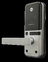 screen (with mirror technology) asy card registration 4 proximity cards (up to 40 cards) False or hidden code access utomatic locking lectric shock resistant 9V