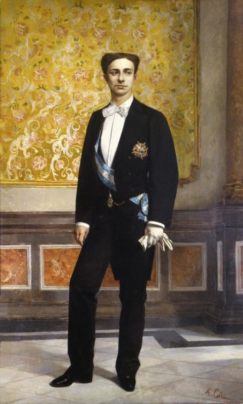 Antonio Cortina, Alfonso XII, óleo sobre lienzo (1875).