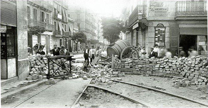 La Semana Trágica de Barcelona (1909).