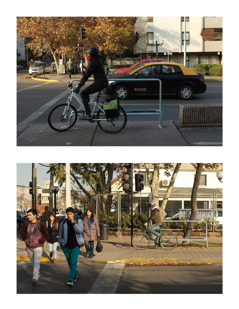 BARANDA PARA CRUCES La función de las barandillas para ciclistas es no bloquear el paso peatonal, descansar e impulsarse. Construida con tubos curvados, de 1 3/4 y espesor 2mm.