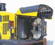 Mantenimiento sencillo gracias al ventilador de extracción abatible El ventilador de extracción giratorio permite una limpieza del radiador rápida y sencilla.