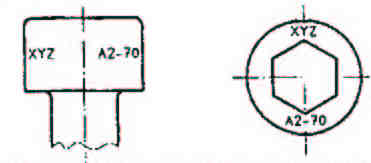 2.2 Marcado Las piezas deben marcarse y/o describirse con el sistema de designación descrito en el apartado 2.