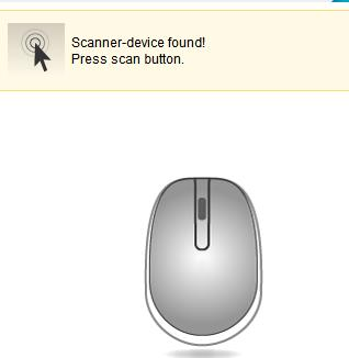 6. Utilizar el IRIScan TM Mouse Wifi Paso 1: escanear documentos Coloque el ratón encima de los documentos que desee escanear.