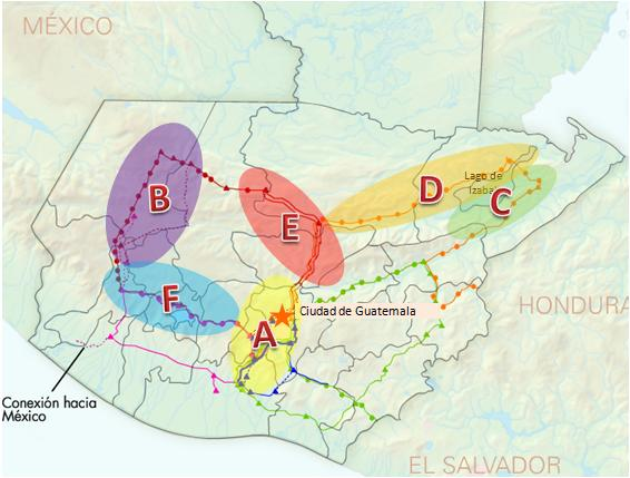Proyectos de expansión Red de transmisión Guatemala Construcción y operación de la red de transmisión de energía eléctrica más importante de Guatemala. Proyecto adjudicado a EEB en dic.