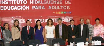Continuidad a colaboración INEA-IMJUVE Hidalgo Con la finalidad de dar seguimiento a la firma del convenio de colaboración, así como a los trabajos en conjunto entre el INEA y el Instituto Mexicano