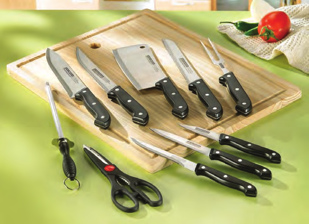Cuchillos con Tabla 638094 Incluye 8 cuchillos,