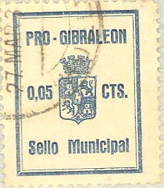 cts R 1936 - Pro Gibraleon- Sello Municipal