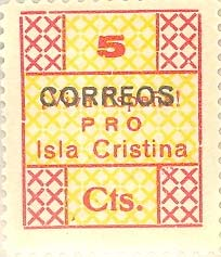 la sobrecarga en diferentes posiciones 1937 - CORREOS - PRO Isla Cristina -Cifra tamaño grande