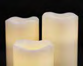 VELAS PILARES LED RECARGABLES Sorprende a tus comensales con estas cálidas velas de luz blanca cuando esté prohibido encender velas de verdad.
