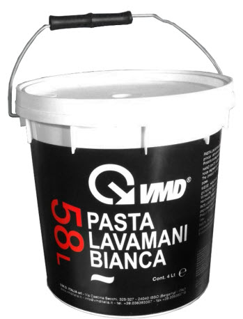 limpiadores VMD 58L Pasta blanca lava-manos 4 L Una pasta lavamanos blanca abrasiva, presenta propiedades desengrasantes y características hidratantes.