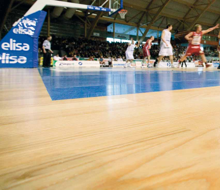 Tui, España Pavimentos deportivos SPRING SPRING COMBI Uso: Pavimento de uso general para todo tipo de deportes de interior Especialmente para el voleibol y baloncesto profesionales Propiedades: