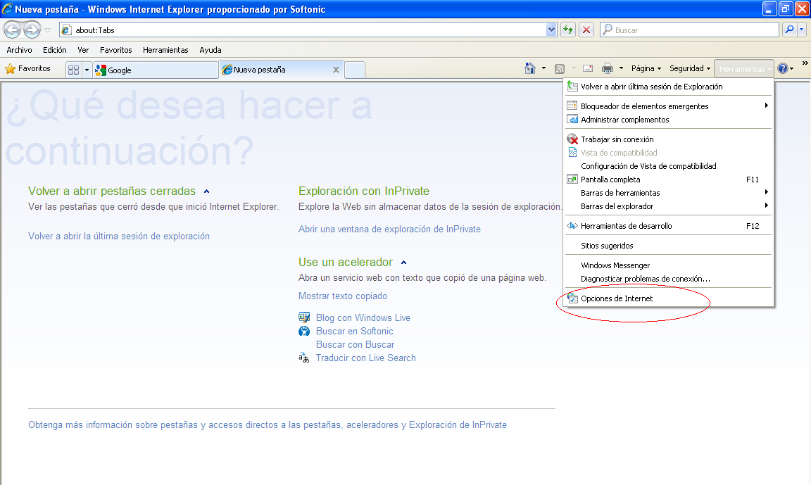 1. Introducción Este documento explica la configuración necesaria que tiene que tener el navegador Internet Explorer 8.