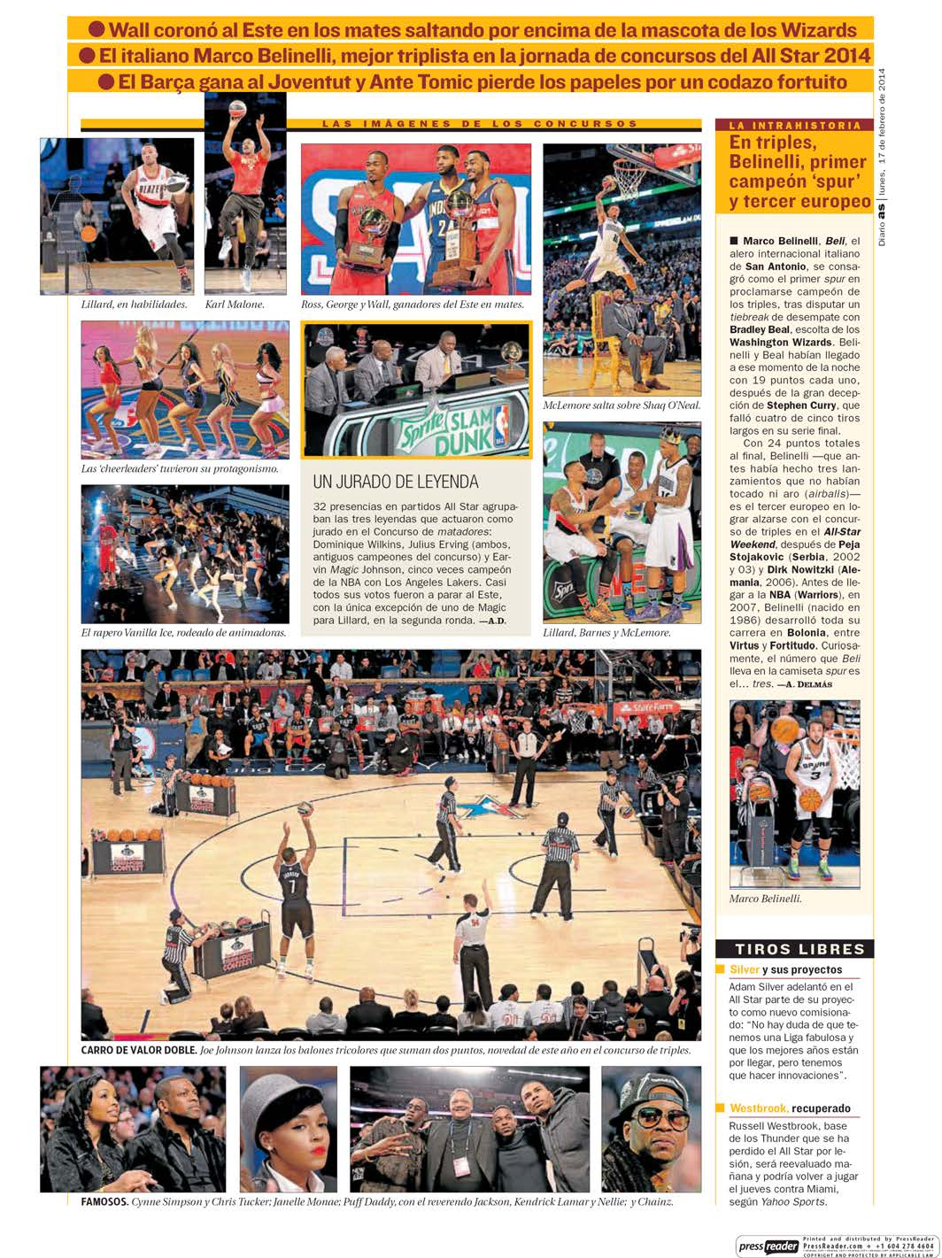 17/2/2014 Kiosko y Más - AS (Madrid) - 17 feb. 2014 - Page #39 http://lector.kioskoymas.