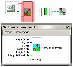 IMAGEN Este objeto permite colocar en el área Canvas una imagen que previamente se ha leído de un fichero. La imagen puede ser de formato JPG, GIF o PNG.