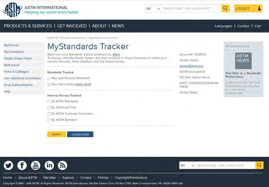 Standards Tracker Qué es Standards Tracker?