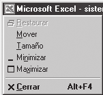 En ella podemos ver siempre el nombre del programa (en este caso Microsoft Excel) y el nombre del archivo que estamos utilizando como se muestra a continuación.