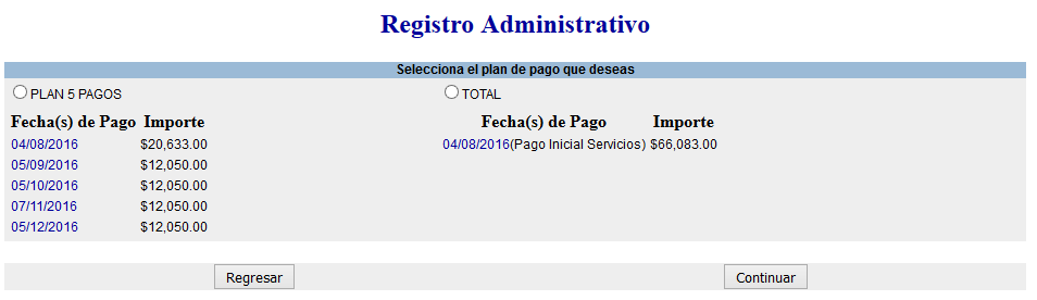 Registro Administrativo Dar Click