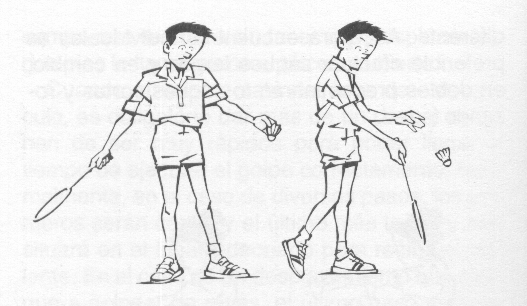 Ambos son muy parecidos en la ejecución: hay que colocarse con el pie contrario al brazo ejecutor adelantado y el peso del cuerpo sobre el otro pie.