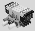 Electroválvulas VUVG-B10, válvulas para placa base M5/M7 Montaje en batería Válvula para placa base para montaje en batería Conexión M5 o M7 Dimensiones Datos CAD disponibles en www.festo.