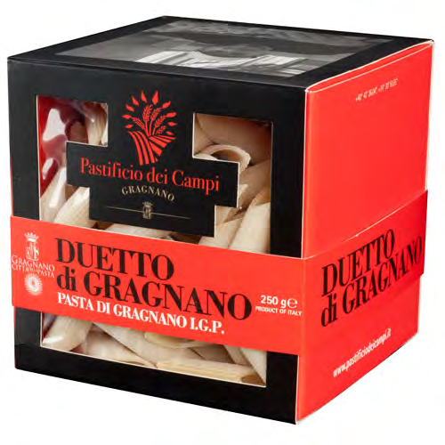 Pasta italiana Proviene de la ciudad Gragnano en la provincia de Napoles. Con una trayectoria con más de 500 años de tradición Haciendo Pasta.