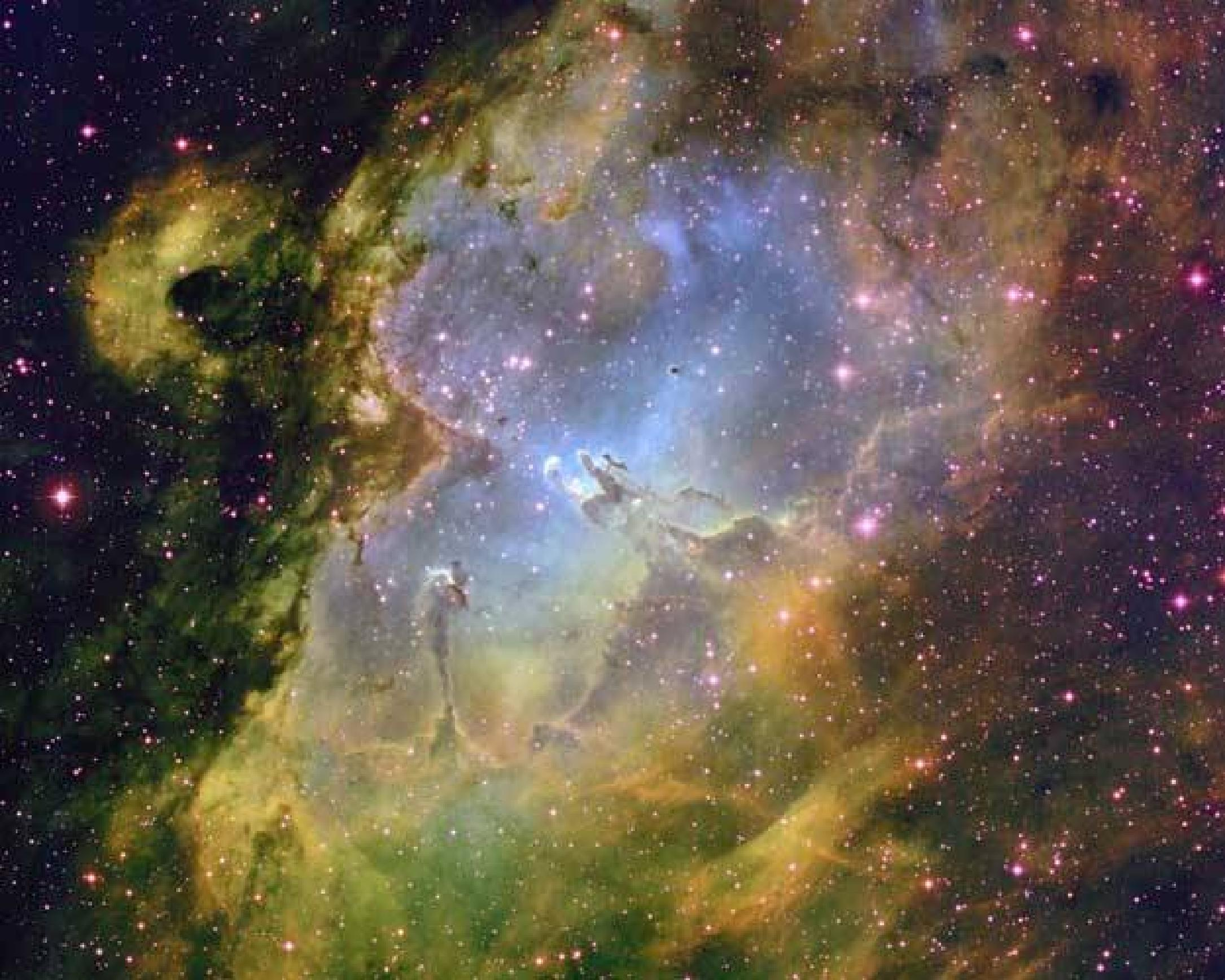 29 Formación de estrellas masivas (2) Nebulosa del Ágila Región de formación de estrellas masivas.