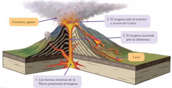 Formación del relieve: volcanes - Volcanes - Formación - Situación: - Choque de las placas tectónicas Zona de contacto de las placas (parte más frágil de la corteza) - Tipos - Durmientes: Permanecen